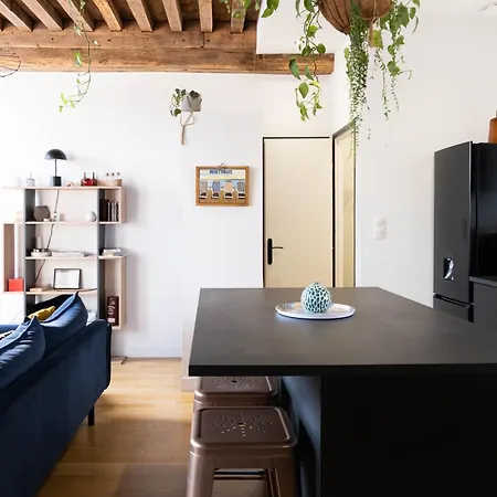 Les Jardins De La Cite 60m2 Et Parking Gratuit